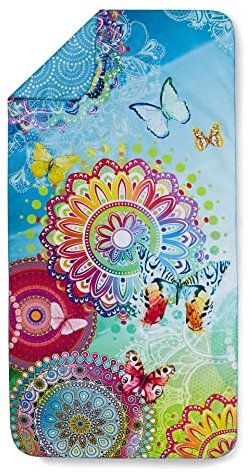 HIP Microfaser Strandhandtücher 2 Größen 50 x 100 cm Mystic türkis