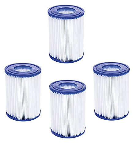 WuYan Filtro a 4 Pacco Piscina Compatibile per la Cartuccia Best-Way II, vasche idromassaggio sostitutive Filtro Compatibile con la Pompa del Filtro Lay Z Spa
