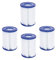 WuYan Filtro a 4 Pacco Piscina Compatibile per la Cartuccia Best-Way II, vasche idromassaggio sostitutive Filtro Compatibile con la Pompa del Filtro Lay Z Spa