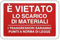 TLDSHOP® - Cartello plastica cm 30x20 DIVIETO di Scarico I trasgressori saranno puniti a Norma di Legge (1)