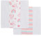 Disney Minnie Mouse White, Pink und Aqua, 2 Stück, 100 % Baumwolle, 25,4 x 50,8 cm, Muslin Burp Cloths
