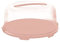 Rotho Fresh Couvercle à gâteau haut avec couvercle et poignée de transport, en plastique (polypropylène), sans BPA, rose, 35,5 x 34,5 x 16,5 cm