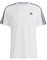 adidas Herren Train Essentials 3-Stripes Training Tee, White/Black, XS