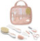 Nuvita 1146 | Ensemble complet de soins de bébé | Trousse de bain | Beauté pour bébé | Ciseaux à ongles et cheveux | Idéal pour la maternelle et les voyages | Sans BPA | English Rose