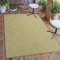 Carpetsale24 In- & Outdoor Teppich Wetterfest 60 x 100 cm Läufer Sisaloptik Grün - Teppich Waschbar, Wasserfest, Pflegeleicht und Flachgewebe - Ideal für Balkon, Garten, Terrasse und als Küchenläufer