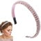 Traziewell Headbands for Girls Rhinestone Headband for Women Crystal Headbands Pink Hair band for Washing Face Party Wedding, 2209