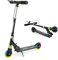 TENBOOM Kick-Scooter-Handbremse für Kinder von 3 bis 12 Jahren, faltbarer, verstellbarer Lenker, leuchtende Räder, leicht, Kinderroller, Schwarz