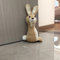 Interior Door Stopper Fabric Doorstops Decorative Animal (Brown Rabbit)