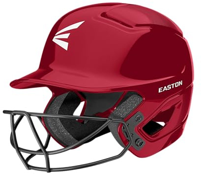 Easton | ALPHA 3.0 Batting Helmet with Facemask | Baseball / Fastpitch Softball | T-Ball/Small | Red