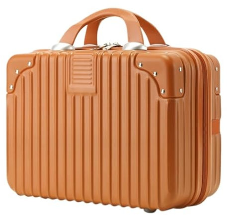 Reisekoffer Make-up-Reisekoffer, Hartschalen-Kosmetikkoffer, Tragbarer ABS-Kosmetikkoffer, Handgepäckkoffer Für Damen Suitcase Rollkoffer (Color : E, Size : 14inch)