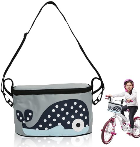 Vaileal Fahrradkorb Kinder, Fahrradkorb Kinder vorne, Lenkertasche nach Wunsch fürs Kinder, Bike Lenker-Tasche Kinder-Fahrrad, Lenkertasche Fahrrad Kinder, Geeignet für Roller, Laufräder und Roller