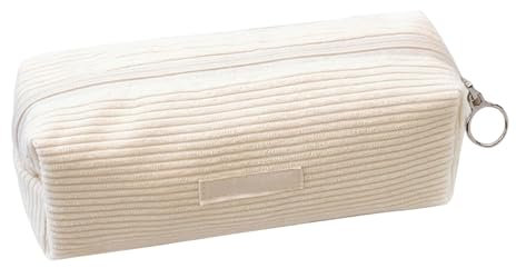 Federmäppchen Mädchen Teenager Etui Schule Schlamppermäppchen Studium Must Haves Mäppchen Aesthetic Federtasche Erwachsene Federpenal Federmappe Mäpchen für Schulsachen Pencil Case (Beige)