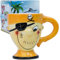 LUCYLANKER Piraten Tasse, 3D Keramik Kaffeetasse, Cartoon Piraten Tasse, Fasst 300 ML Ihres Lieblingsgetränks, Kreatives Geschenk für Vater, Freund, Kaffeeliebhaber (Orange Farbe)