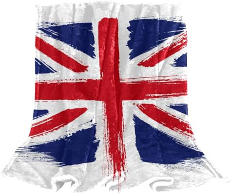 Kuscheldecke Union Jack Flauschig Decke Weich Warme Fleecedecke Für Couch Bett Sofa 150×200cm