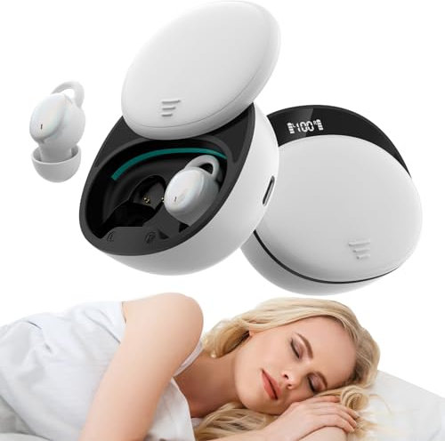 In Ear Sleep Small Headphones Mini Invisible Sleep Earbuds for Small Ear Canals Bluetooth Earphones for Sleeping Wireless Ear Buds Noise Cancelling TWS Wireless Ear Phones Bluetooth for iPhone Android