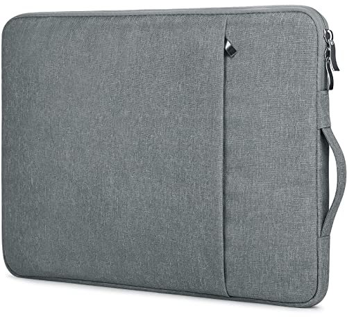 Januts 15.6 Inch Laptop Sleeve Shock Resistant Laptop Case with Handle Lightweight Computer Bag with Accessory Pocket Compatible with Acer HP Dell Lenovo Asus, Dark Grey