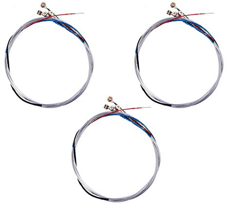 Junterone 3 x 4 String Set Steel Silver Ball for 4/4 Viol