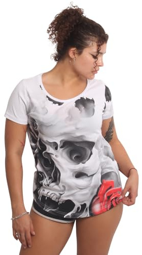 Yakuza Damen Floating Curved Crew Neck T-Shirt