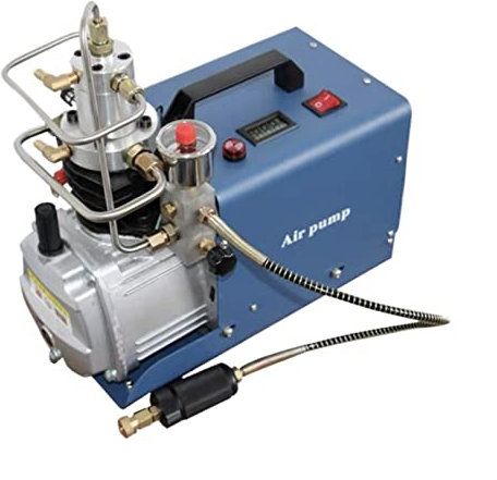 22 0v / 110V 1.8kw 300 Bar 30MPA 4500PSI COMPRESSEUR AIR ÉLECTRIQUE Pompe AIR Haute Pression Pomme NEUMATIQUE Scuba PCP Infranteur(110V,Pressure Setting)