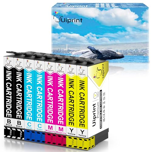 Uiprint Kompatibel für 405XL Druckerpatronen für WF-7830 WF-7835 | Kompatibel für Epson Workforce Pro WF7830 WF7835 WF-3820 WF-3825 WF-4820 WF-4825 WF-4830 WF-7840 (8-Pack)