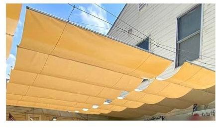 Toldo extensible para pérgola, toldo, para terraza, jardín (ancho : 3,2 m largo: 3 m)
