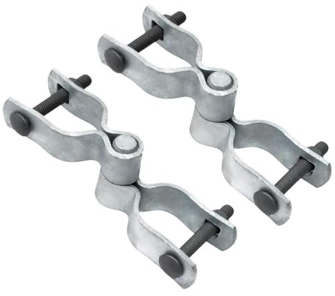 Kuntesetty Dos conjuntos Kit de de puerta de de enlace de cadena 1-3/8 fácil de instalar hardware de puerta exterior resistente a la óxido para