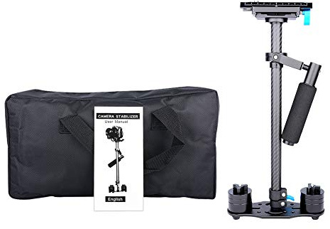 shenruifa S60T Carbon Fiber Handheld Stabilizer with Plate for DSLR Cameras (Black)