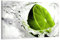 Bild auf Leinwand Lime grün 120 x 80 cm Modell-Nr. XXL 5131 Bilder fertig gerahmt auf echtem Holzrahmen riesig. Ausführung Kunstdruck als Wandbild auf Rahmen. Günstiger als Ölbild Gemälde Poster Plakat mit Bilderrahmen