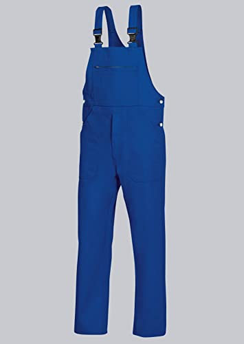 BP Workwear Basic 1413-060-13 Latzhose - Verstellbarer Bund - Kunststoff-Clip-Verschlüsse - Reine Baumwolle - Stämmige Passform - Größe: 26 - Farbe: königsblau