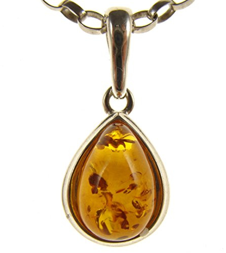Damhalsband - silver 925/1000 bärnsten - 35 cm, 40 cm, 45 cm, 50 cm, 55 cm, 65 cm, 70 cm, 75 cm, 80 cm, 85 cm/smycken/halsband, Amber