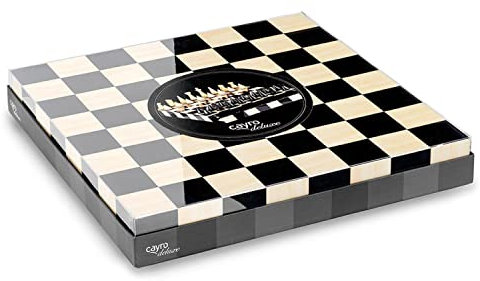 Cayro – Schach – ab 14 Jahren – Elegantes Modell – klassisches Brettspiel für Kinder und Erwachsene – Holzbrett mit Schiebeschublade – für 2 Spieler