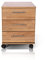 moebel-eins Office Four Rollcontainer, Material Teilmassiv, Kernbuche teilmassiv