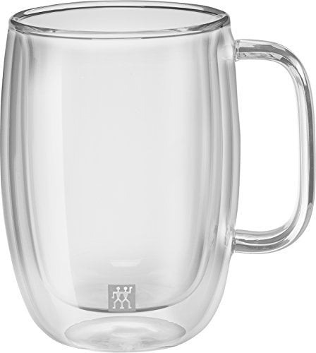 ZWILLING 39500-114-0 Sorrento Plus 2-TLG. Latte-Macchiato-Set avec Henkel, 450 ML