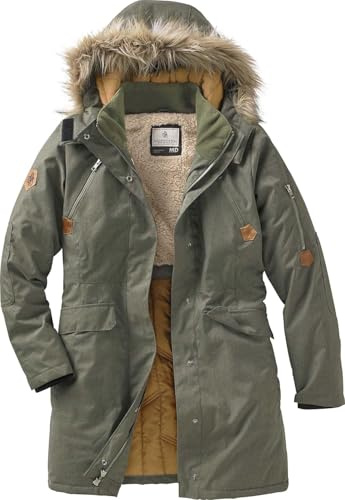 Legendary Whitetails Damen Wasserabweisender Anchorage wintermantel mit Abnehmbarer Kapuze Parka, Army, L