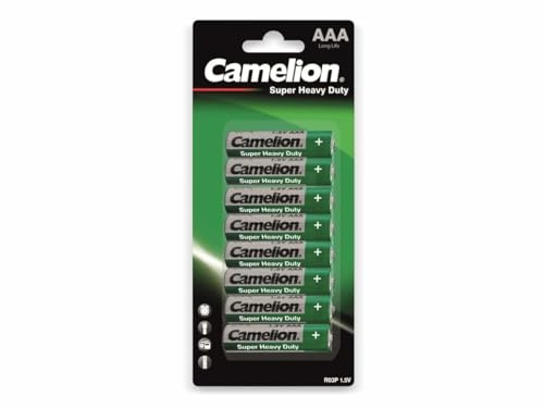 Camelion R03 AAA Micro Super Heavy Duty Battery (Pack of 8)