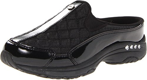 Easy Spirit Traveltime Women's Slip On, 10 C/D US, Black-Patent