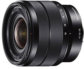 SONY Obiettivo SEL1018 E-mount; obiettivo zoom super grandangolare F4 da 10-18 mm