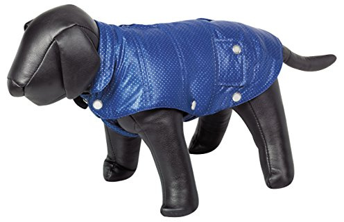 Nobby Dog Coat Danika with Dots, 29 cm, Silver/ Blue