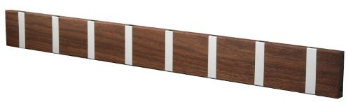 Knax LoCa KNAX 8 Coat Hook Panel with 8 Hooks L 79.2 x H 7.9 x D 1.8 cm Oiled