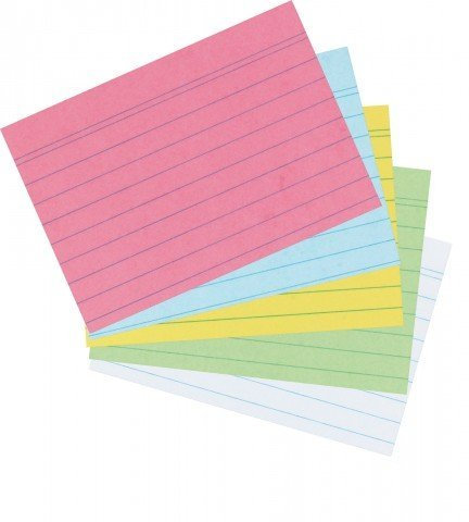 1000 Karteikarten in A8 weiß kariert von Herlitz (2500 Stück | DIN A8, sortiert | liniert)
