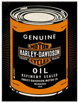 Nostalgic-Art 14359, Harley-Davidson Wild at Heart Oilcan, Magnet, Metall, Bunt, 8 x 6 x 0.1 cm
