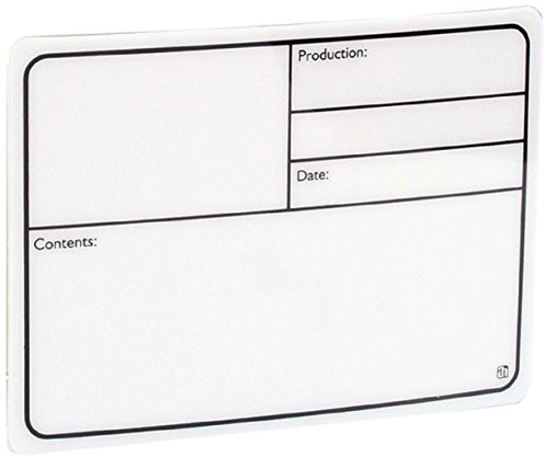 Adam Hall 88002 Tour Label, selbstklebend weiß 220 x 150 mm - Beschriftungs Produktions Schild, Pruduction Plate Tourlabel Tourlable