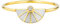 cai Damen Ring 925/- Sterling Silber Bicolor Zirkonia gelb 135270184