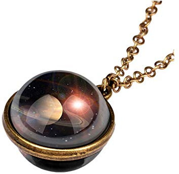Yowablo Halskette Gold Weltkugel Kette AnhäNger KettenläNge Goldkette Ankerkette Sterling Silber Herz KöNigskette Schlangenkette Silberkette (A)