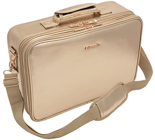 Leonardo LEO50821 Portatrucco Valigetta Porta Trucchi per il Trucco Professionale Borsa Portatrucco per Cosmetici da Viaggio per Make-up Artist grande senza specchio