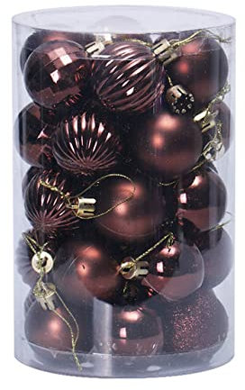 Weihnachten Weihnachtskugeln Ornamente Saisonale Dekoration Hängendes Anhänger-Set für Feiertags-Weihnachtsbaum Grüne Weihnachtskugeln-I, USA