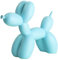 Addzoe Harz-Ballon-Hundeskulptur, kreative niedliche Tier-Handwerksfigur, Ballon, Hundeform, Statue, Kunst-Skulptur, Wohnzimmer und Büro, Dekoration (hellblau)