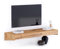 Mobili Fiver, Porta Tv sospeso Evolution 120x40, Rovere Rustico, Made in Italy