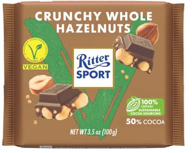 Ritter Sport - Crunchy Voll-Nuss Schokolade - vegan, 10x 100g