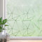 Beautysaid Window Film Privacy for Glass Windows, Frosted Window Film with Triangular Pattern, Anti-UV Static Cling without Glue for Home Bathroom Bedroom Office, 75 * 200cm